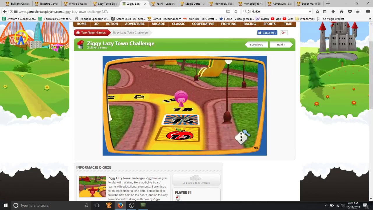 LazyTown Ziggy's Challenge (Web) Any% 1P in 3:36