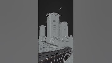 Sci fi city cinematic BLENDER