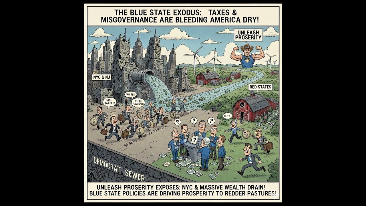 Blue State Brainwashing: Voters keep electing clowns while NY & NJ BLEED wealth