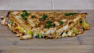 SmokingPit.com - Holy Smoke BBQ Chicken Quesadilla from Leftover Smoked Chicken