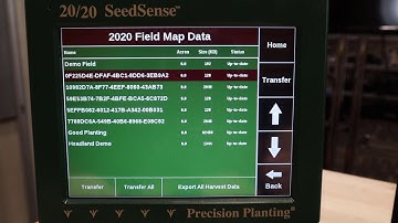 Exporting Field Files From 20/20 SeedSense Gen 1 or Gen 2 Display