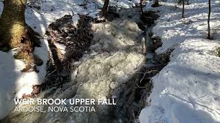 Weir Brook Boulder Fall, Hants Co, Nova Scotia