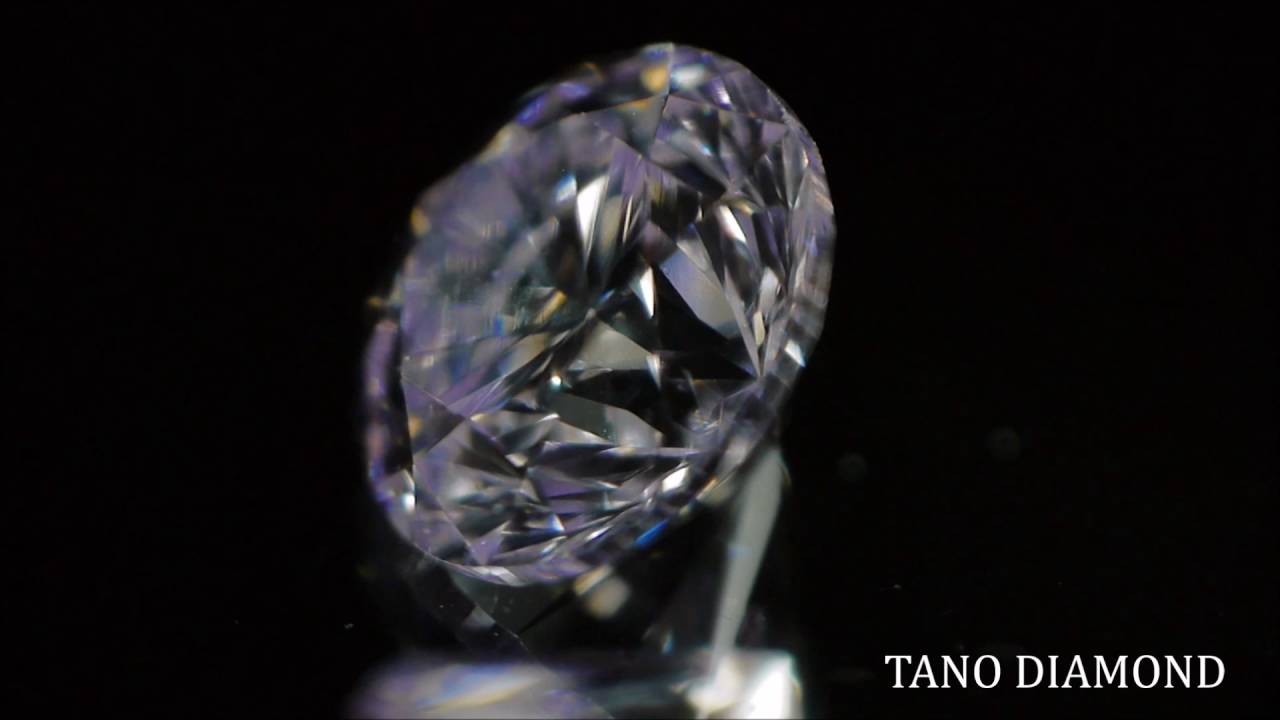 天然パープルダイヤモンド ルース(裸石) 0.185ct, Fancy Light Pink 