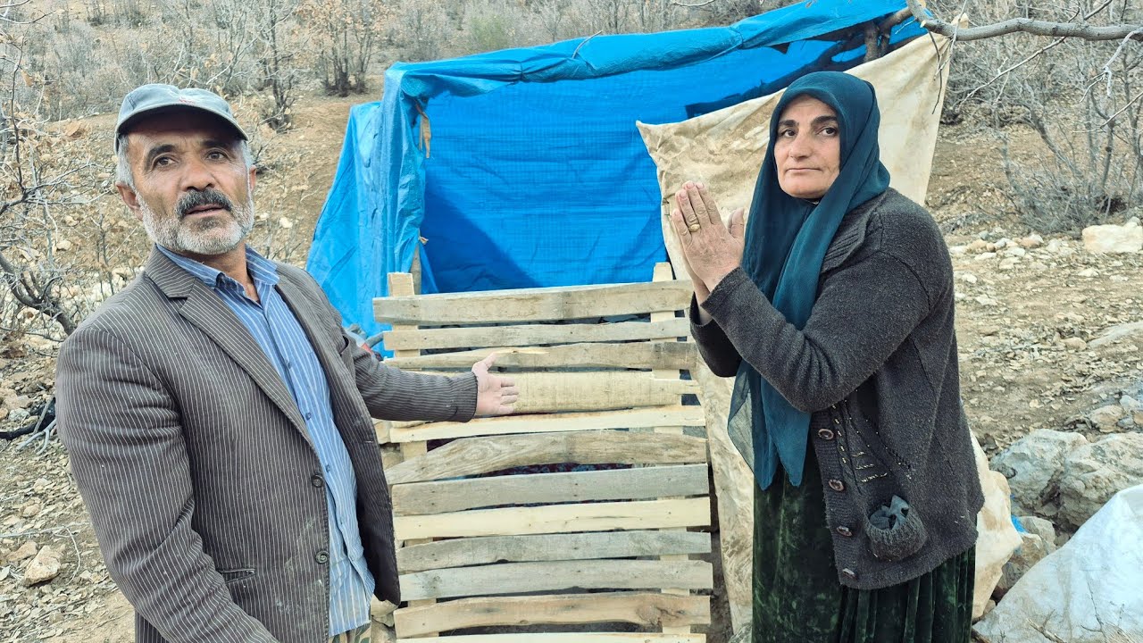 Abbas Shoja shows love to homeless grandmother by building a shelter