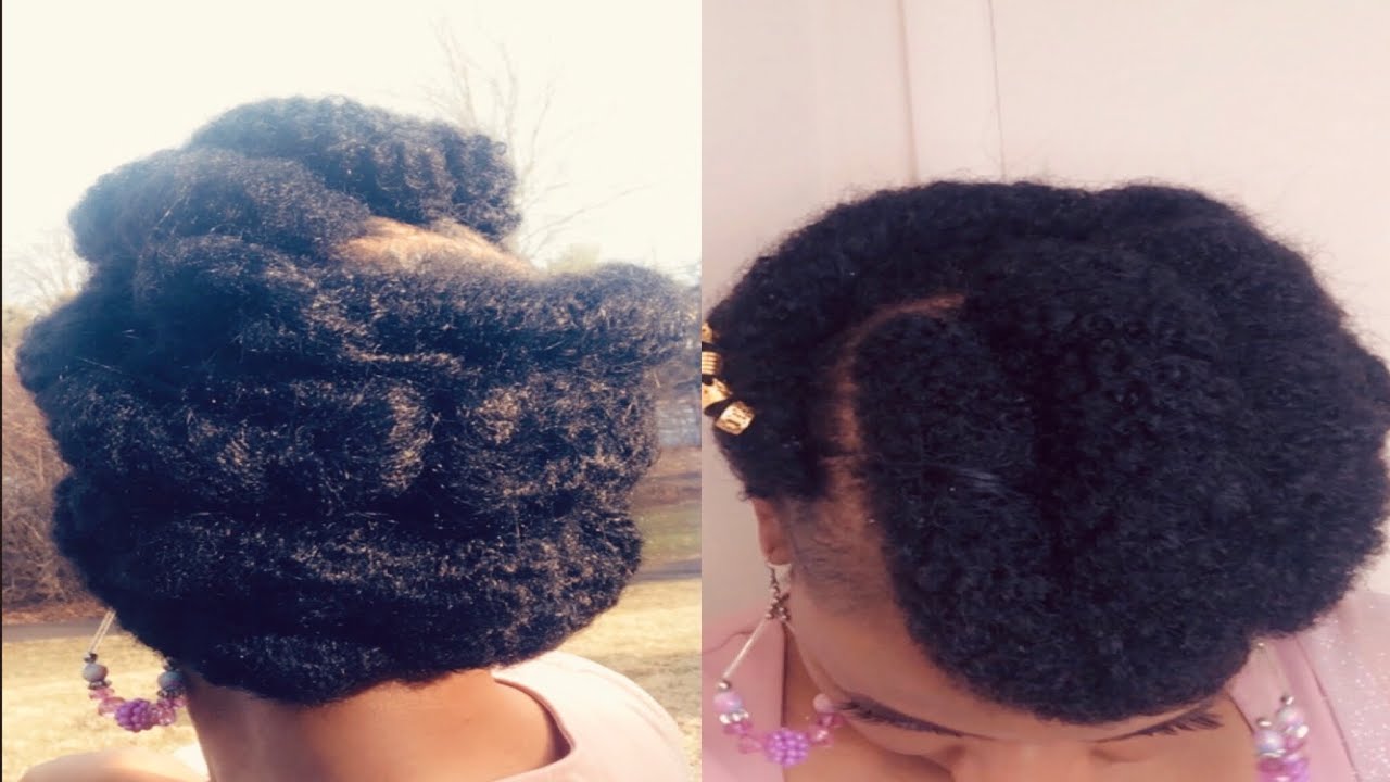 Tuck Roll Pin Natural 4C Hair Tutorial for Beginners