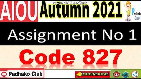 ⏩ AIOU Code 827 Solved Assignment No.1 Autumn 2021 || Level: M.ED/MA Education