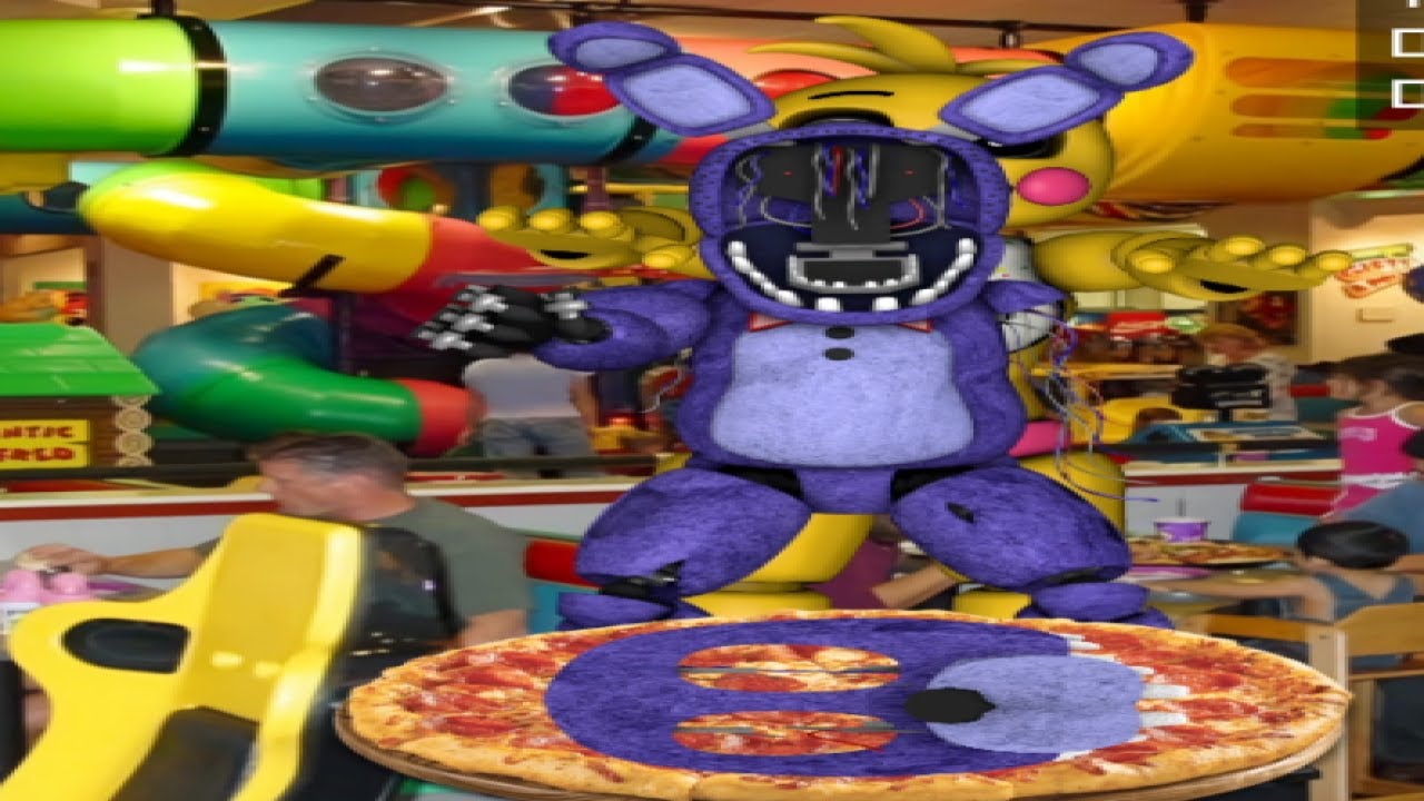 Putting bonnies face on a pizza and rigging a springlock suit