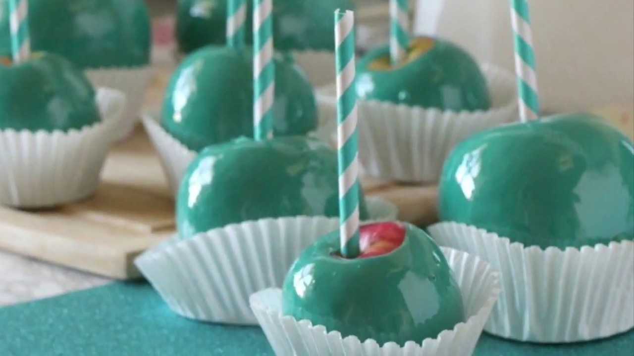 Making Tiffany Blue Candy Apples Recipe Tutorial SWEETHAUTE YouTube