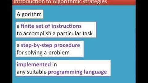 12CS Lesson 4 Introduction to Algorithmic Strategies