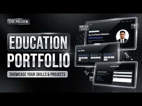 Personal Education Portfolio Website | HTML, CSS & JavaScript | University Coursework