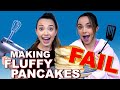 Making Fluffy Pancakes FAIL - Merrell Twins Live (highlight)