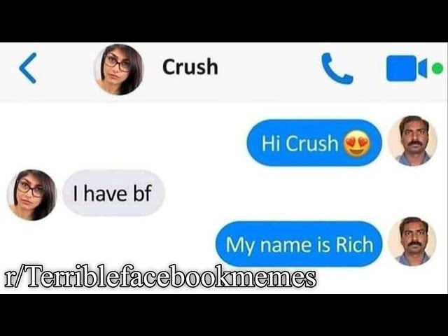How'd you know my name? : r/terriblefacebookmemes