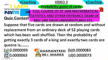 multiplication rule ,combinations Q3| IIT JAM MATHEMATICAL STATISTICS | VIDEO 3