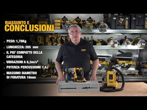 DeWalt DCH172N akumulatorska udarna bušilica SDS-plus 18V, bez baterije i punjača - video 10