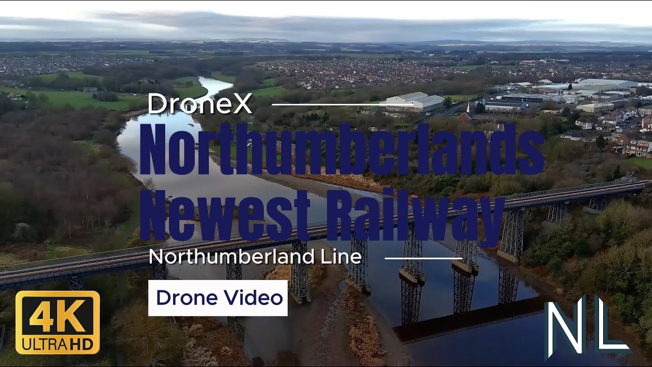 The Northumberland Line Opens! 🚆 Stunning 4K Drone Footage of the New Railway