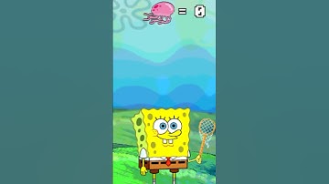 how many jellyfish can SpongeBob CATCH in a video game? 🎮 #shorts