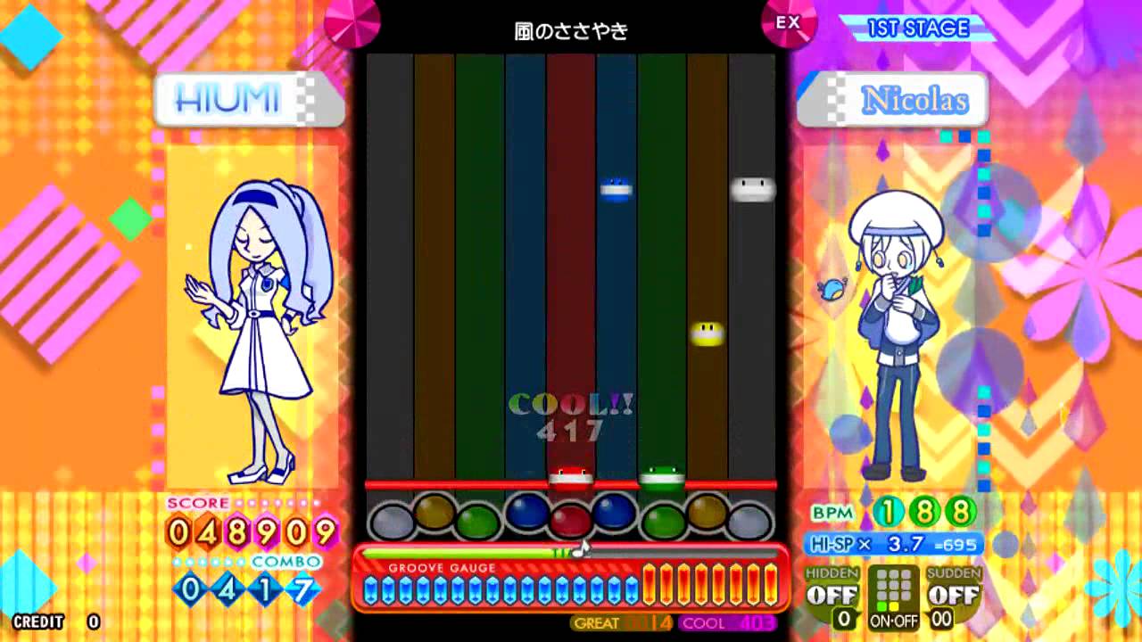 その他 pop'n music pub mirror 2 pop'n music] 風のささやき EX mirror - YouTube