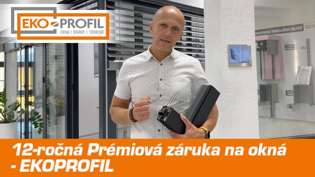 12-ročná prémiová záruka na okná EKOPROFIL