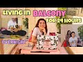Living in My *BALCONY*  for 24 hours Challenge | Yashita Rai