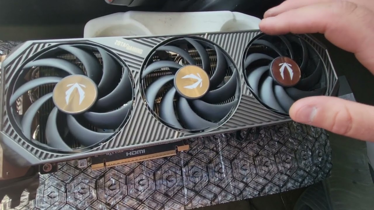 Zotac solid core rtx5080 fan tear down