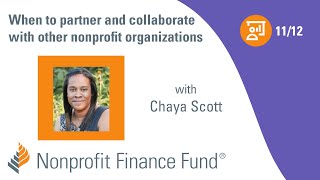When to partner and collaborate with other nonprofit organizations