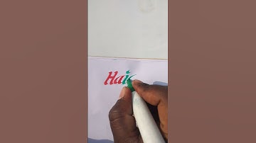 Haiqa Name Marker Pen English Handwriting Video Calligraphy Video #shortvideo #shorts #shortsfeed