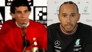 Ayrton Senna &amp; Lewis Hamilton F1 Press Conference Comparison