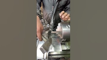 Hammer use in Metal Piece Balance in Lathe Chuck