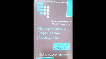 Tybcom sem-6 | Business Management paper-III | Management and organization development notes
