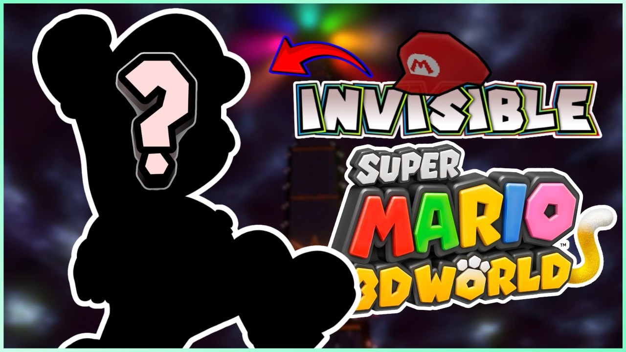 🔴Can You BEAT Super Mario 3D World If You're INVISIBLE!!