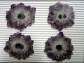 AMETHYST STALACTITES SLICES FROM URUGUAY