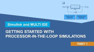 Processor-in-the-Loop Simulations with Simulink and MULTI IDE: Getting Started