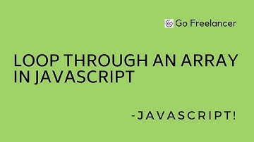 Loop through an array in JavaScript?