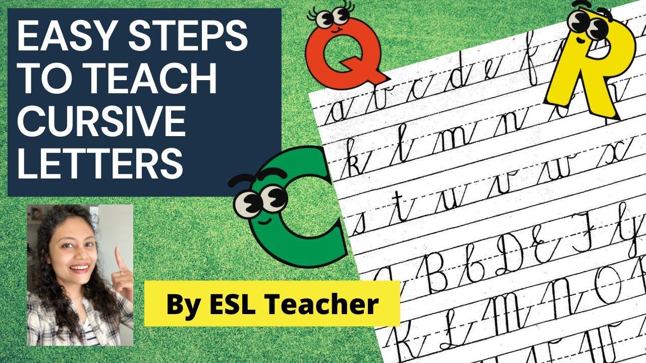 How To Teach Cursive Letters For Kindergarten