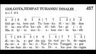 GOLGOTA, TEMPAT TUHANKU DISALIB - Puji Syukur No. 487 - Lagu Rohani Katolik - Masa Prapaskah