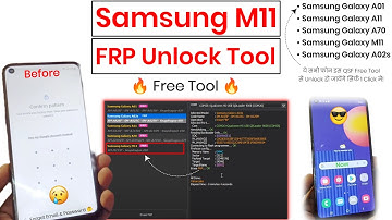Samsung M11 FRP Unlock Tool | Samsung M11 FRP Free Tool | QSF Tool | Samsung M11 EDL Point | M11 FRP