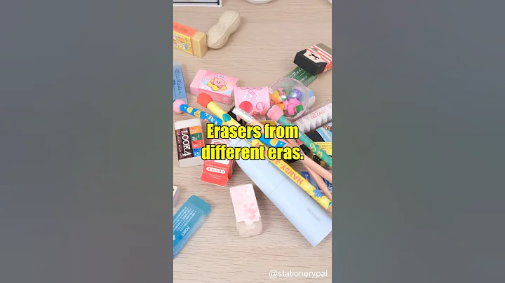 Erasers from different eras.  #shorts