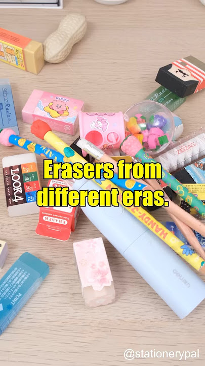 Erasers from different eras.  #shorts