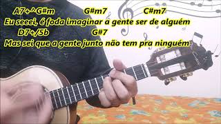 Video thumbnail of "Deixa tudo como tá Thiaguinho CIFRA ORIGINAL E SIMPLIFICADA"