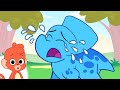 Club Baboo | Why is the baby Triceratops crying? | He lost his mommy! | Learn Dinosaur Names