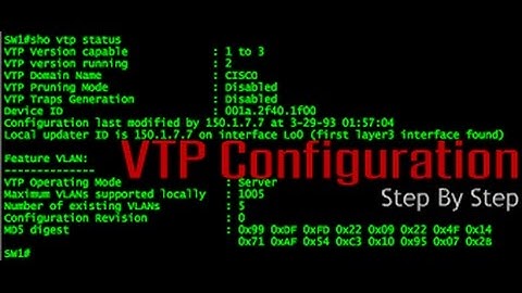 VTP -VLAN Trunking Protocol Configuration In Bangla