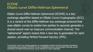 ECDHE - Elliptic-curve Diffie-Hellman Ephemeral