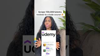 Scrape 100,000 Udemy course reviews to create a course to sell - using ChatGPT #ai #chatgpt