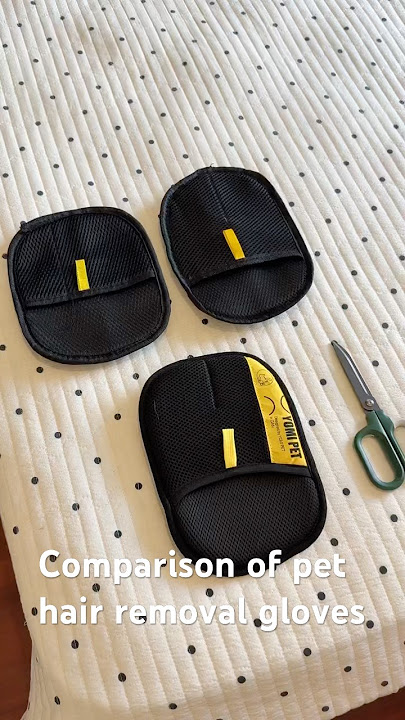 Comparison of pet hair removal gloves🧤#pethairremoval #pethairremover #petproducts #pethair #pets