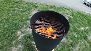 55 Gallon drum barbeque grill