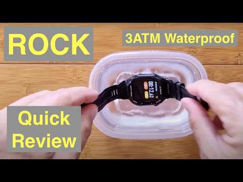 KOSPET ROCK 3ATM Waterproof Swimming Health/Fitness Rugged Smartwatch: Quick Overview