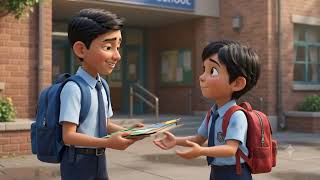 The Boy Who Shared His Umbrella ☔ | A Heartwarming Story About Kindness | Animated Moral Story