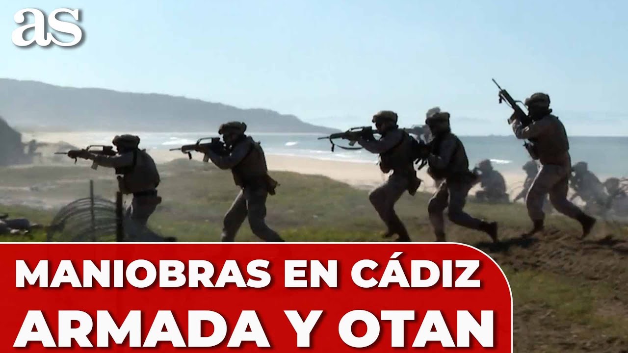 MANIOBRAS de la ARMADA y la OTAN en CÁDIZ