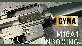 CYMA CM009B M16A1 UNBOXING ONLY! WITH Vietnam style mags