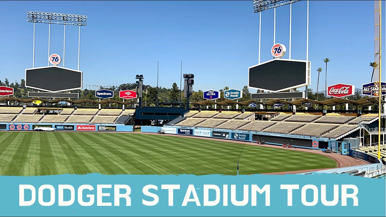 4K Virtual Walks - Dodger Stadium Walking Tour In Los Angeles California